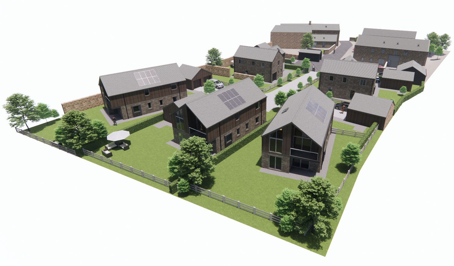 Old Hall Farm Barns, new builds, Over Kellet, Lancashire LA6 1DA 